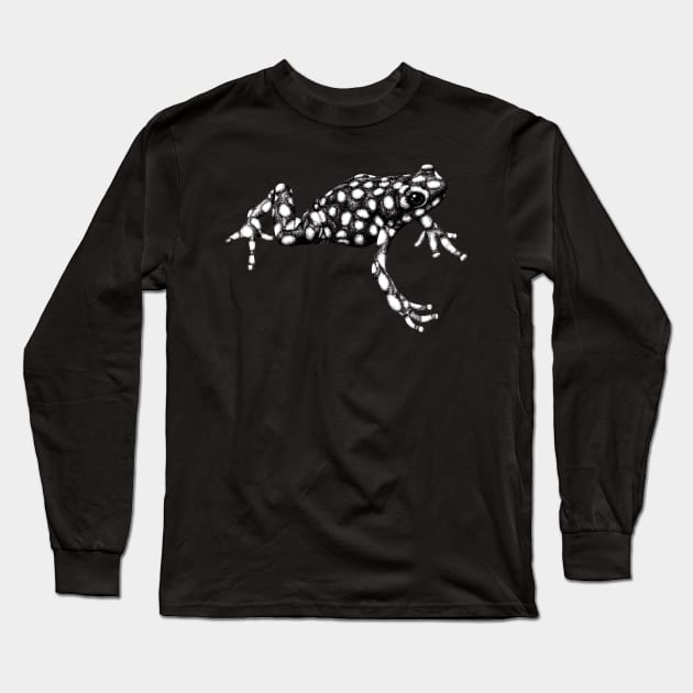 Maranon poison frog illustration Long Sleeve T-Shirt by lorendowding